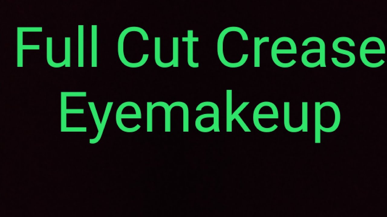 Full Cut Crease Eyemakeup//Makeup//Saikat Pal//
