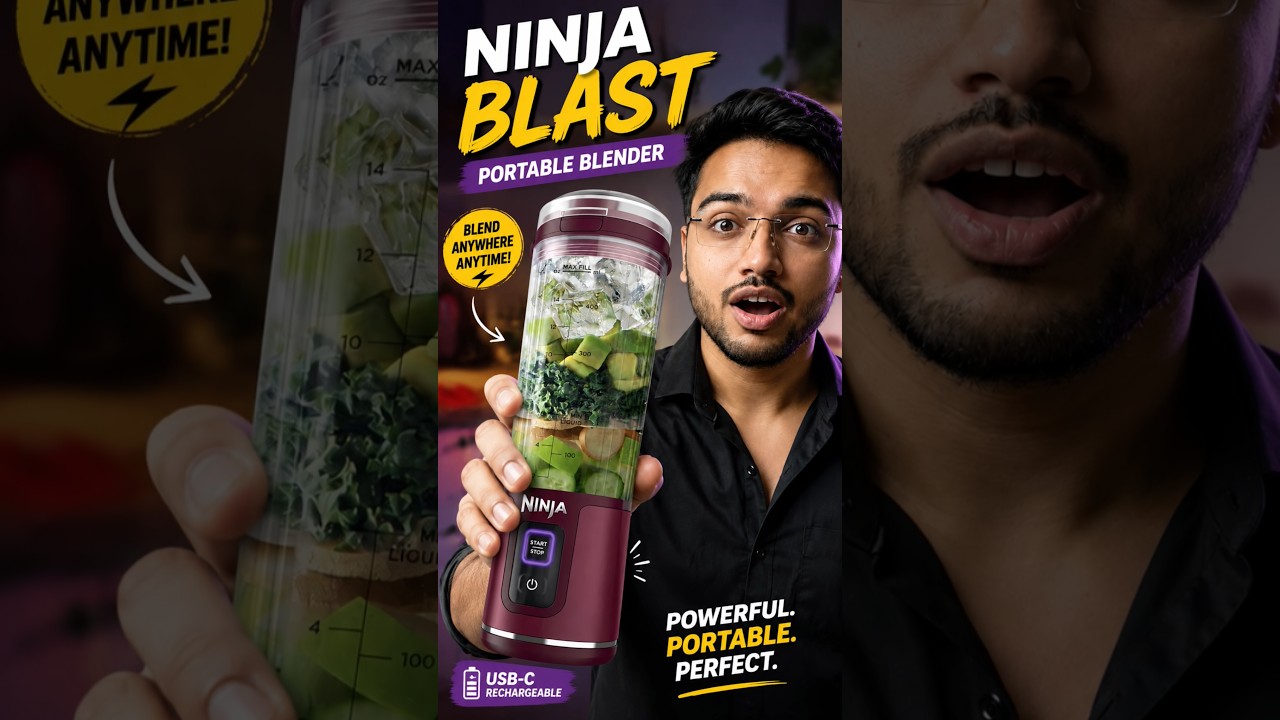Smoothie Anywhere! Meet the Ninja Blast 🥤⚡