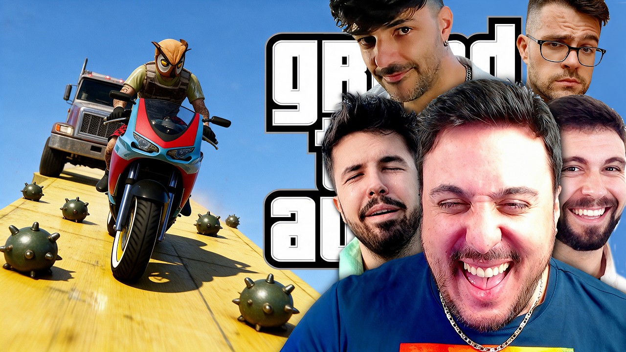 GTA 5 CARRERAS con MUCHOS GRITOS...