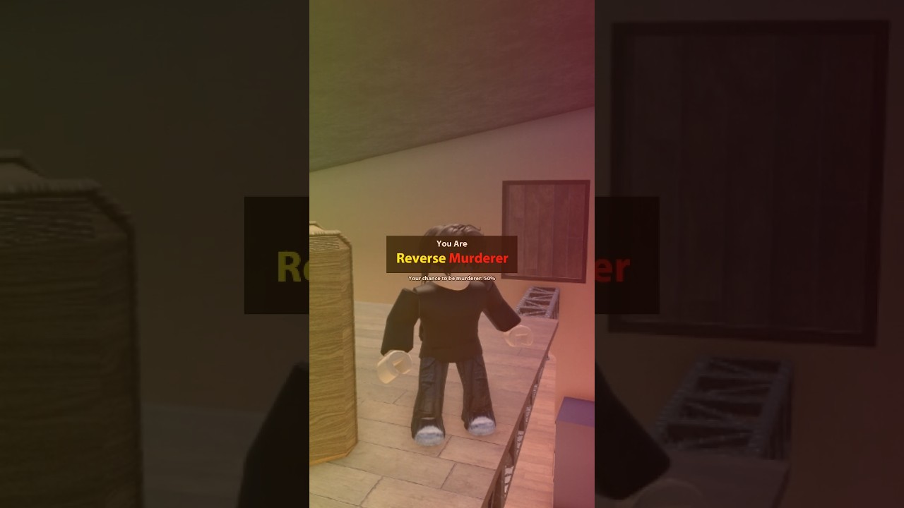 If Reverse Murderer was a role in Murder Mystery 2.. 🤣 #roblox #shorts #murdermystery2 #mm2roblox