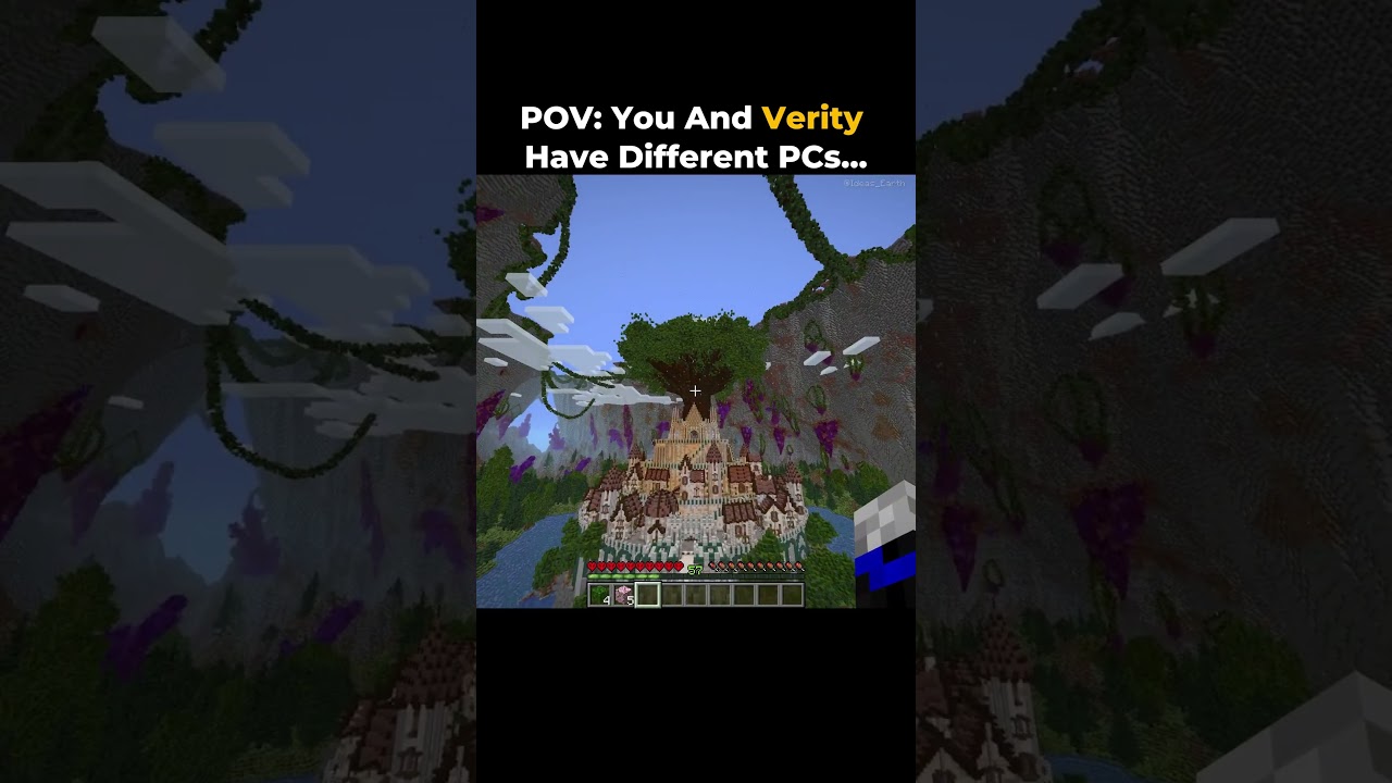 POV: You And Verity Have Different PCs... #minecraft