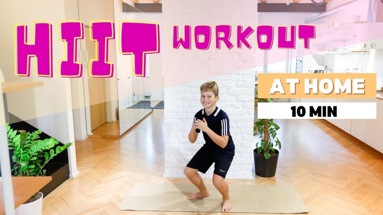 10 min | Fun HIIT Workout | At home | No equipment