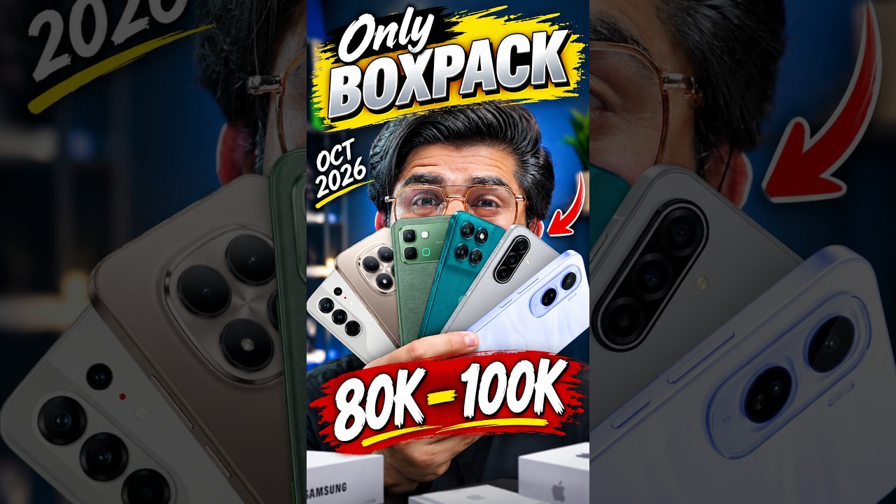 Top 8 Box Pack 5G Phones Under 80K–100K in Pakistan Oct 2026 🔥