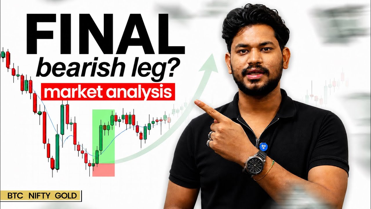 Final Bearish leg - Crypto , Nifty and Gold - Weekly Market Analysis - IITian Trader
