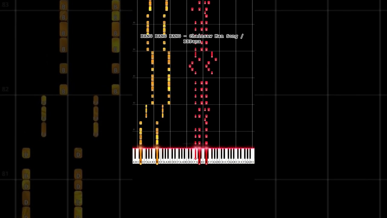 BANG BANG BANG - Chainsaw Man Song / BBPanz【Piano Tutorial 2/2】#piano #chainsawman