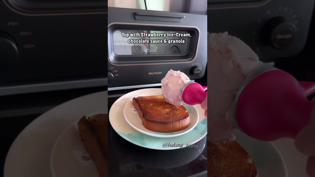 Perfect cafe-style toast with Balmuda The Toaster! 😍