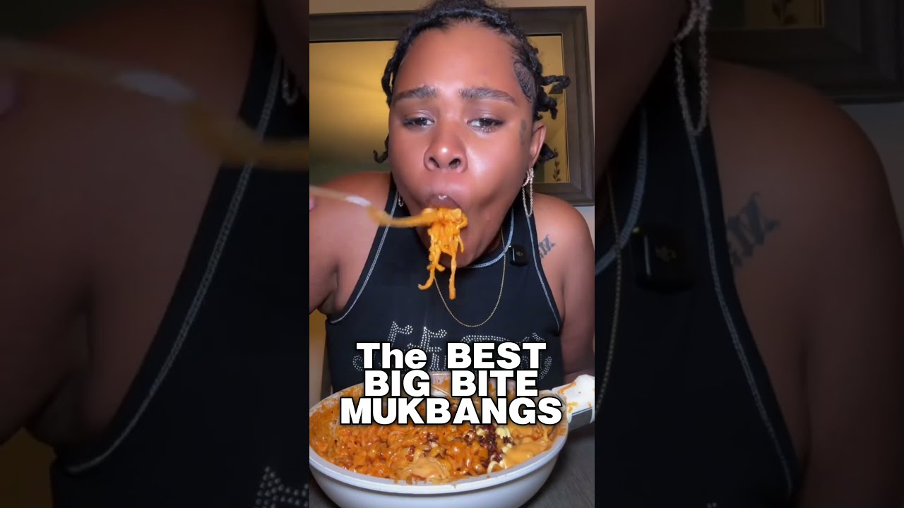 BIG BITES mukbangs #mukbang #mukbangs #asmr #food #eating