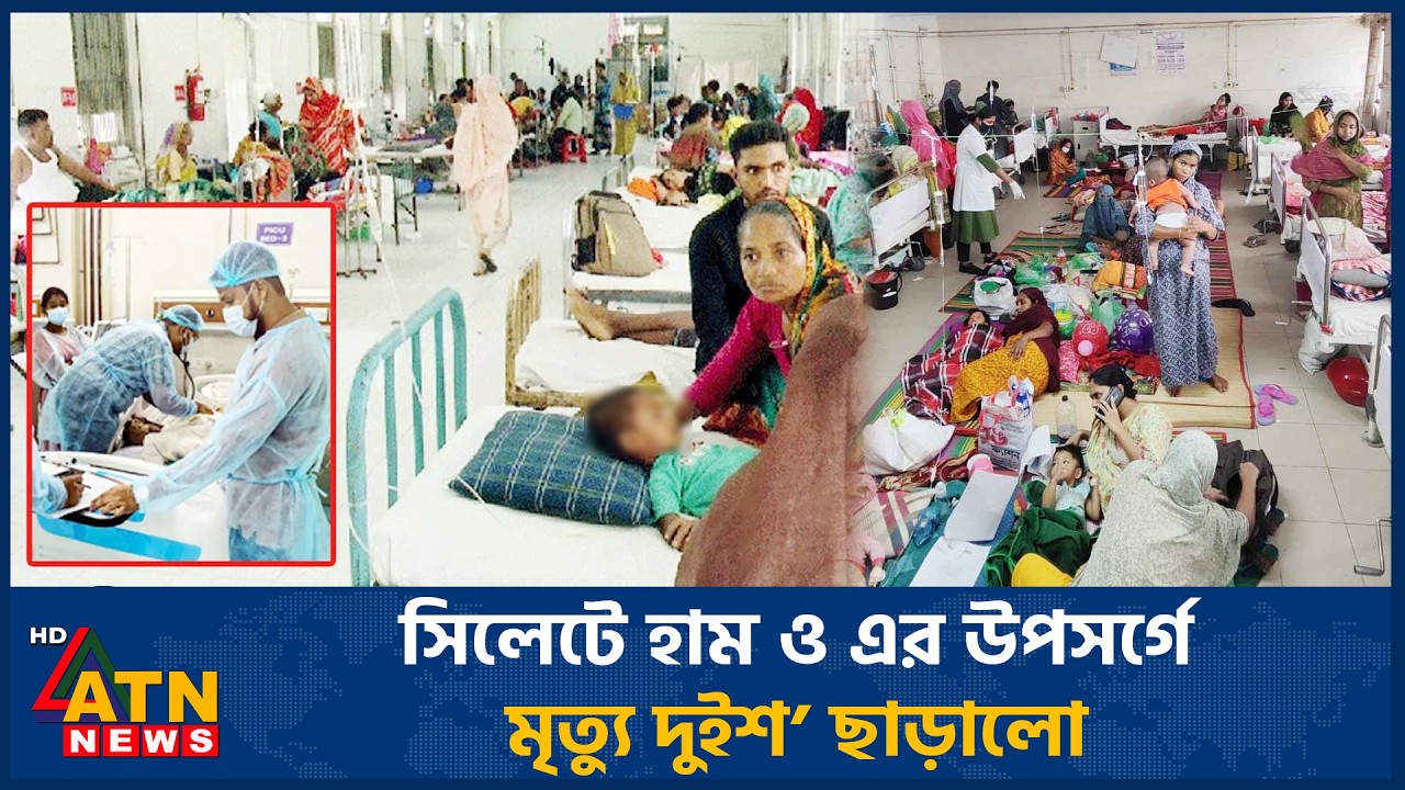 সিলেট বিভাগে হাম ও এর উপসর্গে মৃ*ত্যু দুইশ’ ছাড়ালো | Measles Outbreak | Sylhet | ATN News