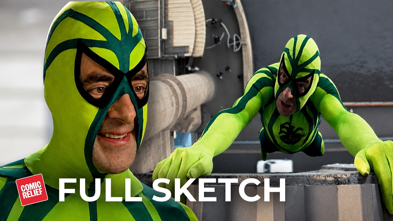 Rowan Atkinson becomes a Super Hero in 'Spider-Plant Man' | Comic Relief