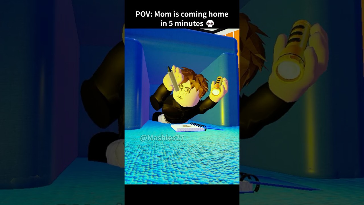 When mom is coming home in 5 minutes😭 #roblox #shorts #robloxanimation #usa
