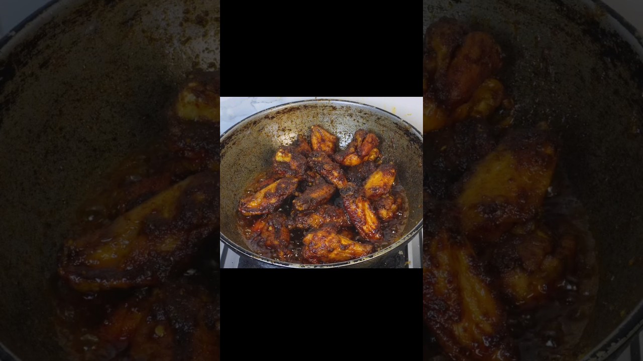 Delicious oily spicy wings recipe #mukbangpari #recipe #chickenwings
