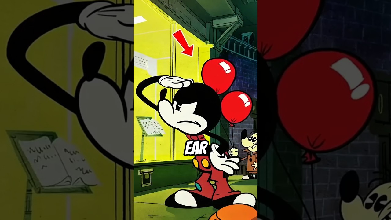 Where did Mickey's ears really go? #shorts #mickeymouse