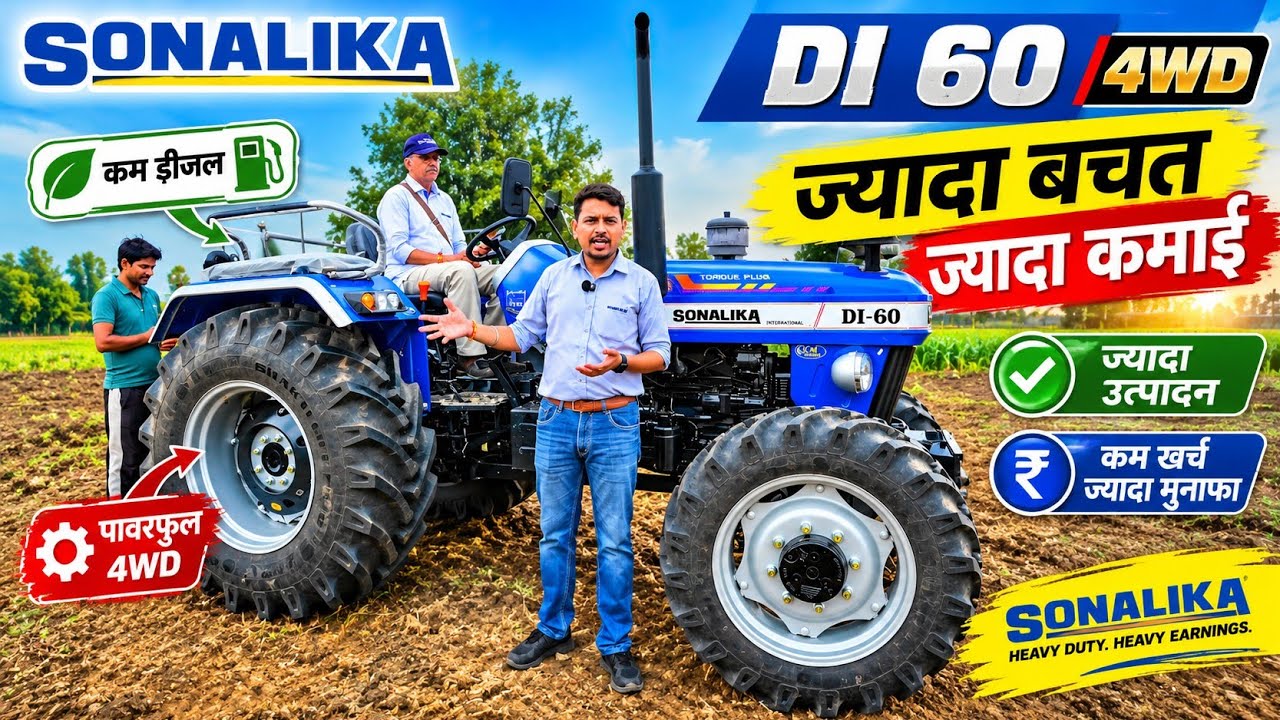 Sonalika Di 60 4WD - Sikandar Tractor Detailed Review | Sonalika Heavy Duty Dumdar Dhamaka Offers 