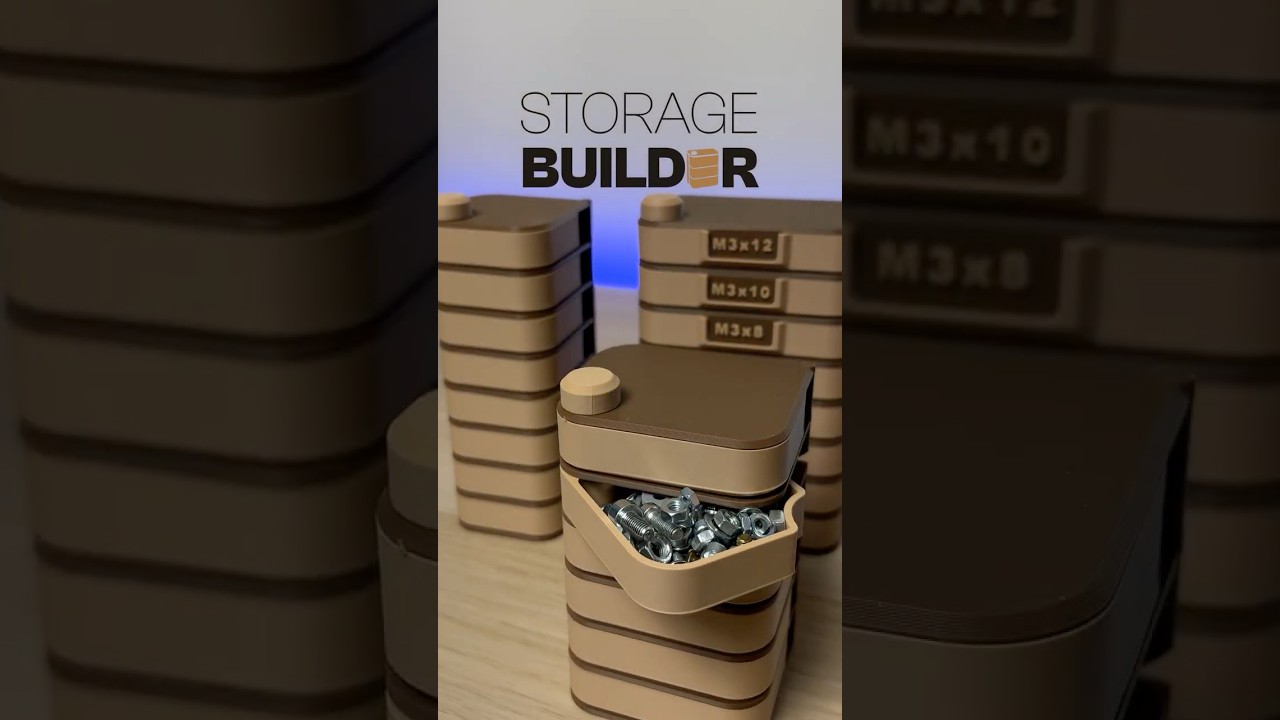 STL Generator for Custom Storage System (Storage Builder) 🚀 #makerworld #stlgenerator #3dprinting
