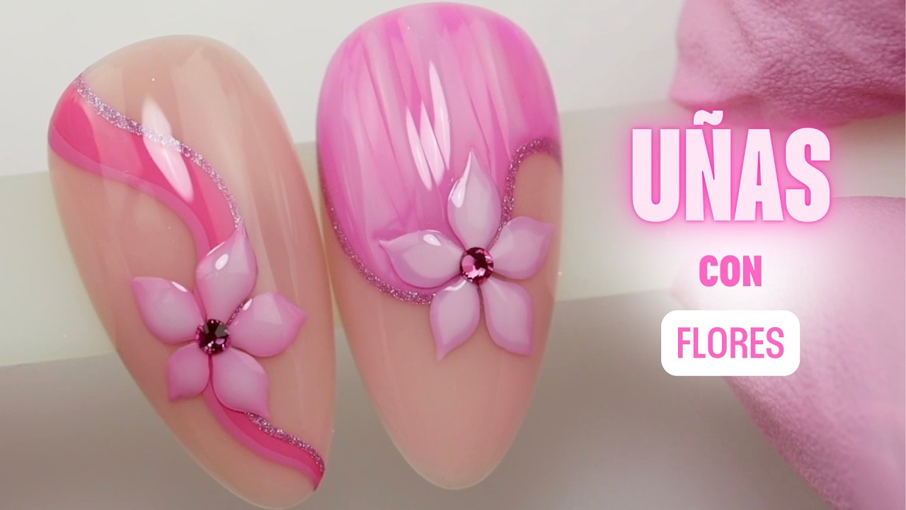 Uñas en Tonos Rosas y Lilas 💅🏼✨ Nail Art