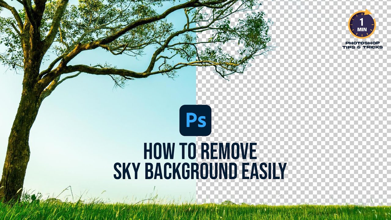 Remove Sky Background in just a minute | Photoshop Tricks