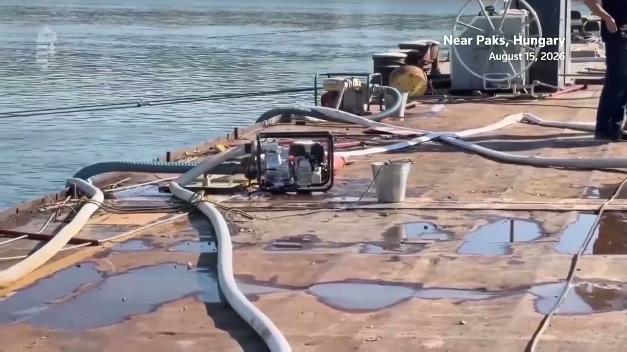 Hungary sinks barges in Danube to keep nuclear plant operating