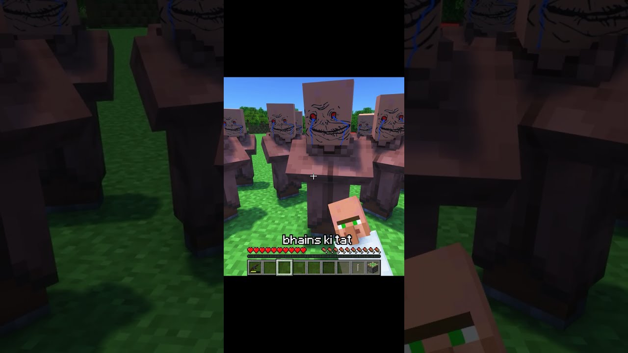 Minecraft but I prank with villagers #shorts #minecraft