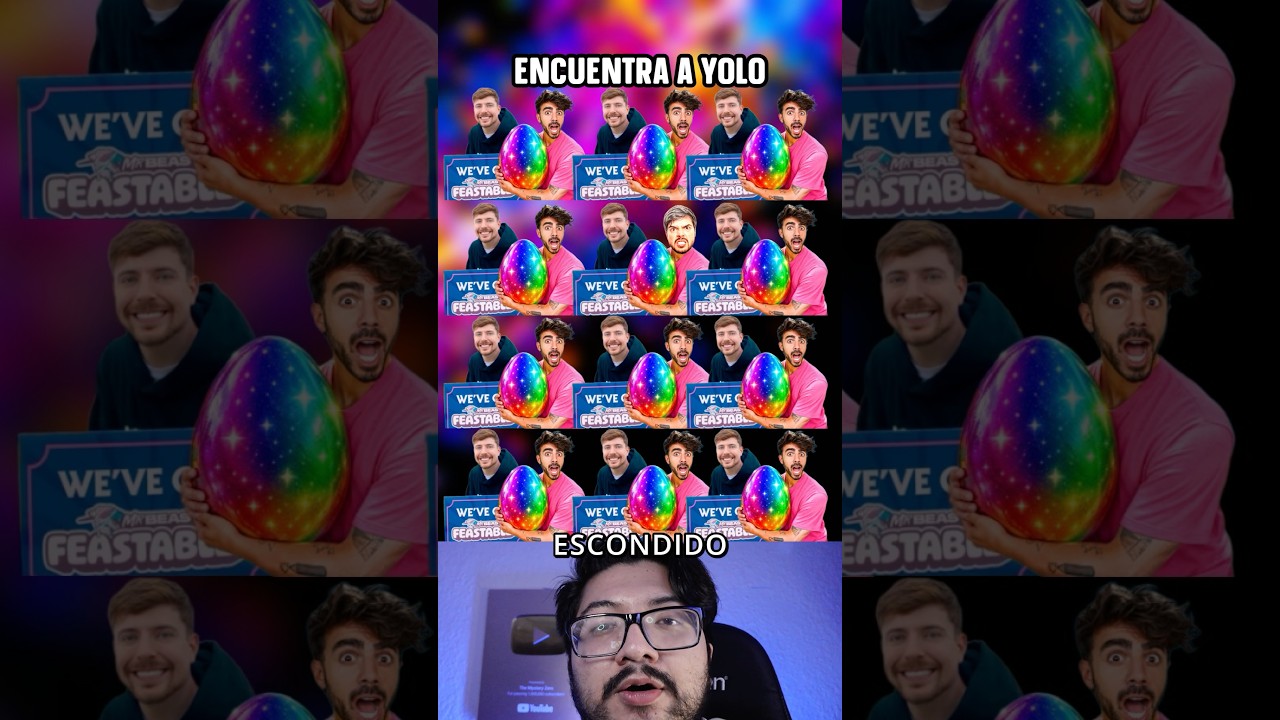 Adivina El YouTuber Escondido Con Estadísticas Geniales | Fede Vigevani, Yolo, MrBeast #shorts