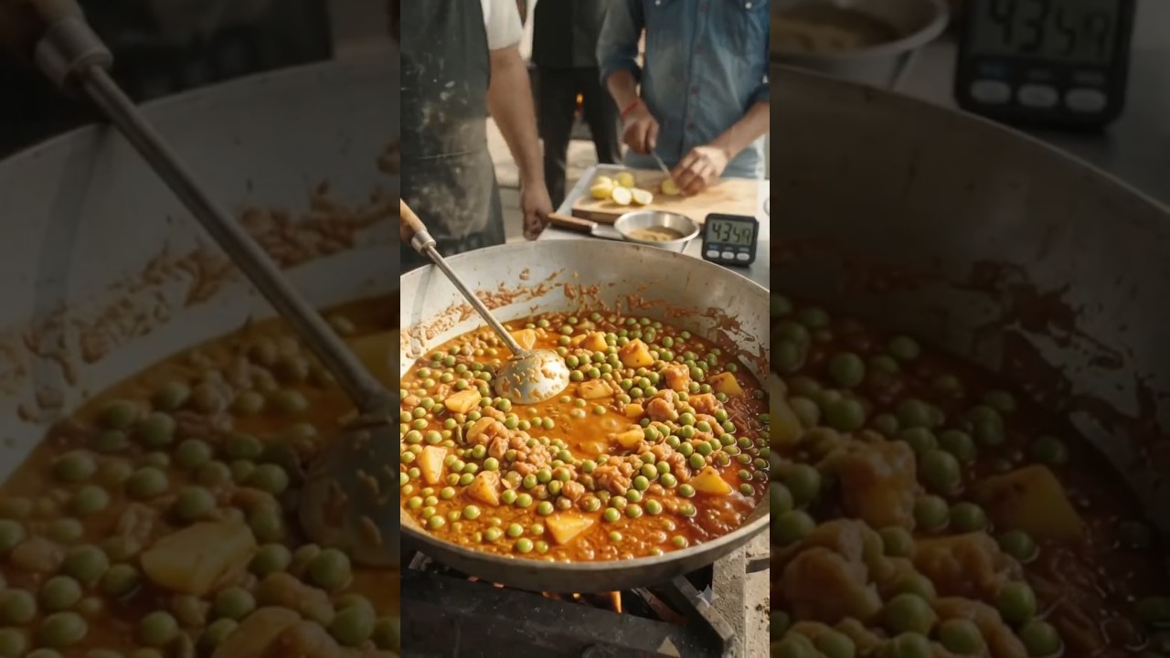 😱 45 मिनट में 10,000 प्लेट मटर चाट! 🏆? | DHABA WALE DADDA |#cooking #youtubeshorts #fyp #shorts