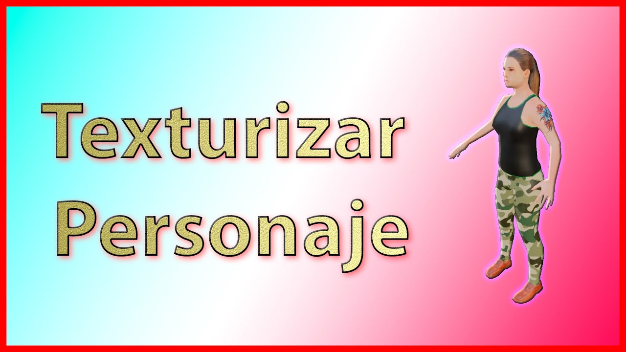 🎨Blender - Texturizar Personaje - Stencil