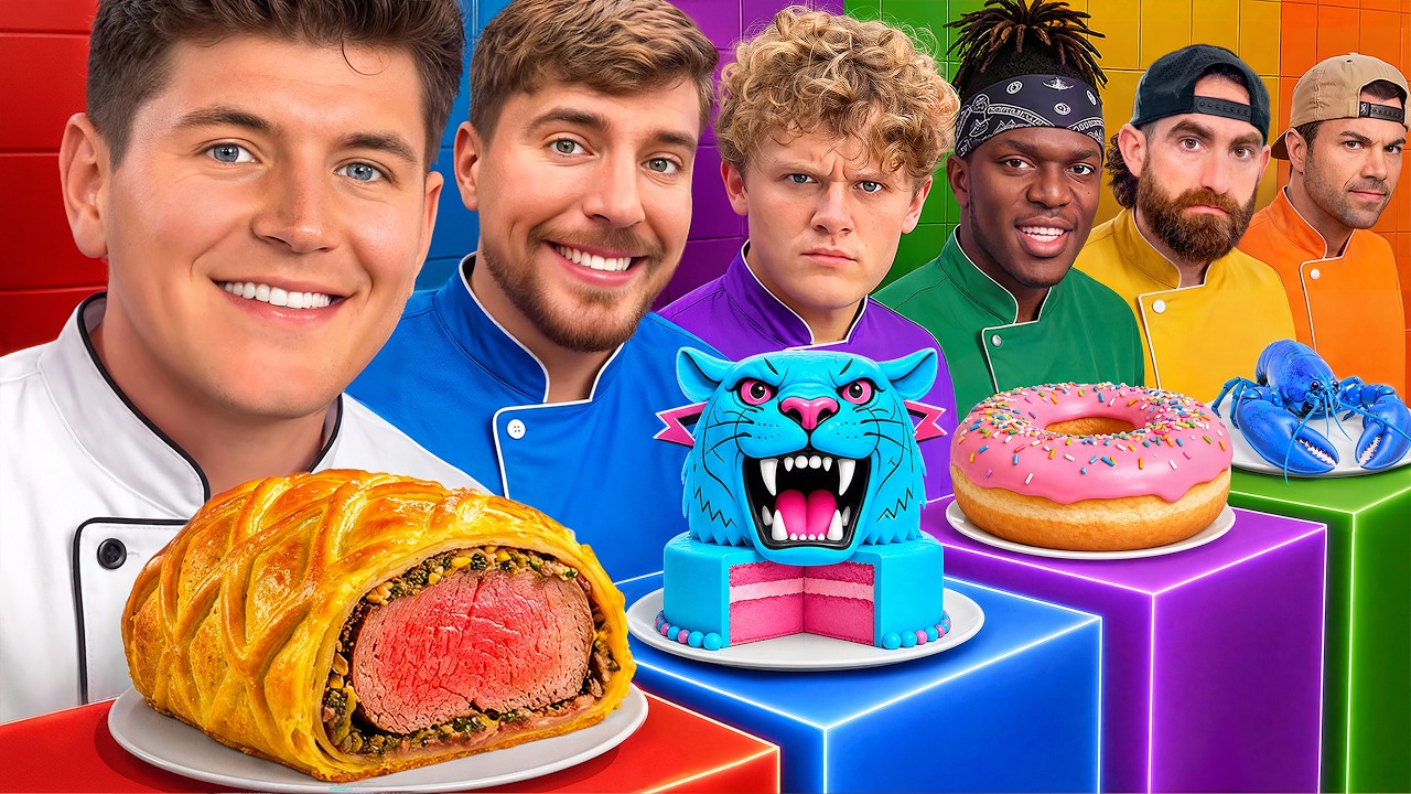100 YouTubers vs 1 Chef