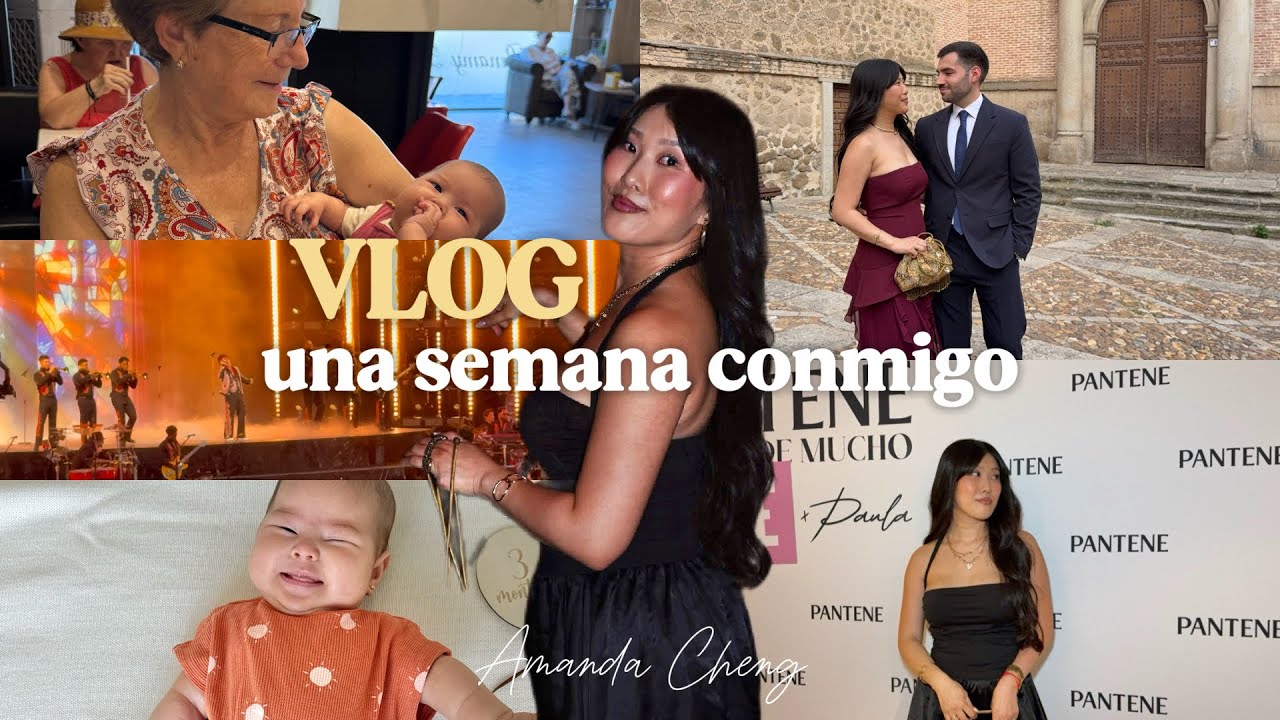 VLOG SEMANAL: rutina de mi día a día + maternidad, evento y concierto en Madrid y boda en Toledo