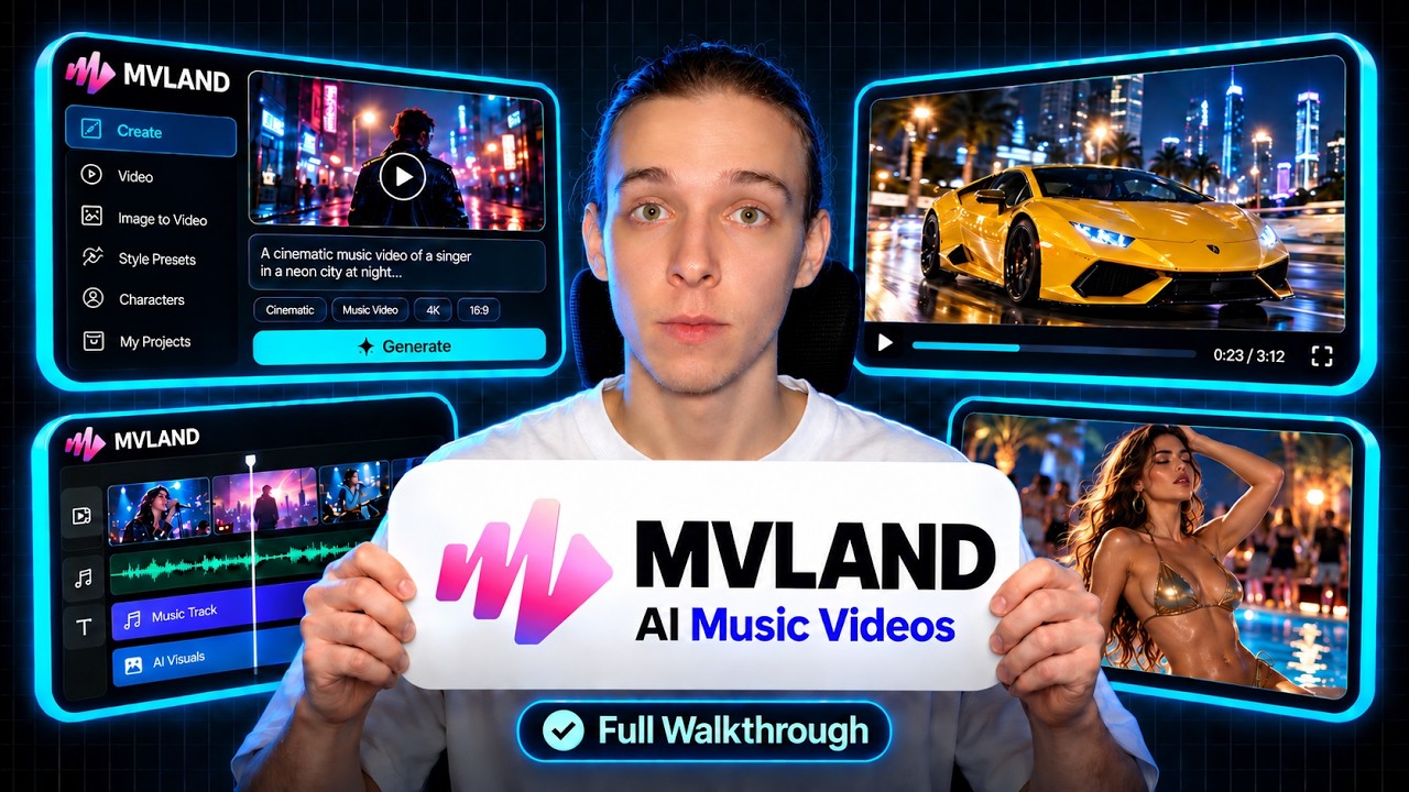 This AI Directs Your Music Video For You | MVLAND 2.0 Studio Mode