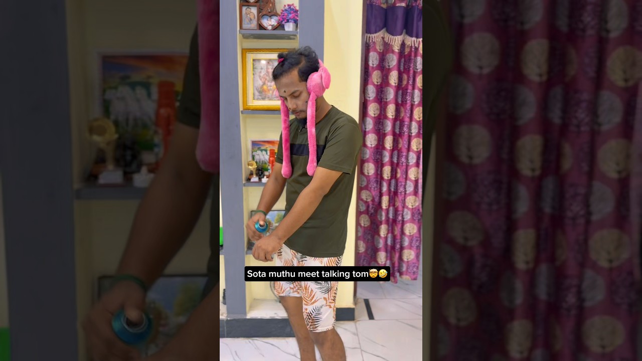 🤯💥Sota muthu meet 🤣talking tom📈 #family #shorts #comedy #viral