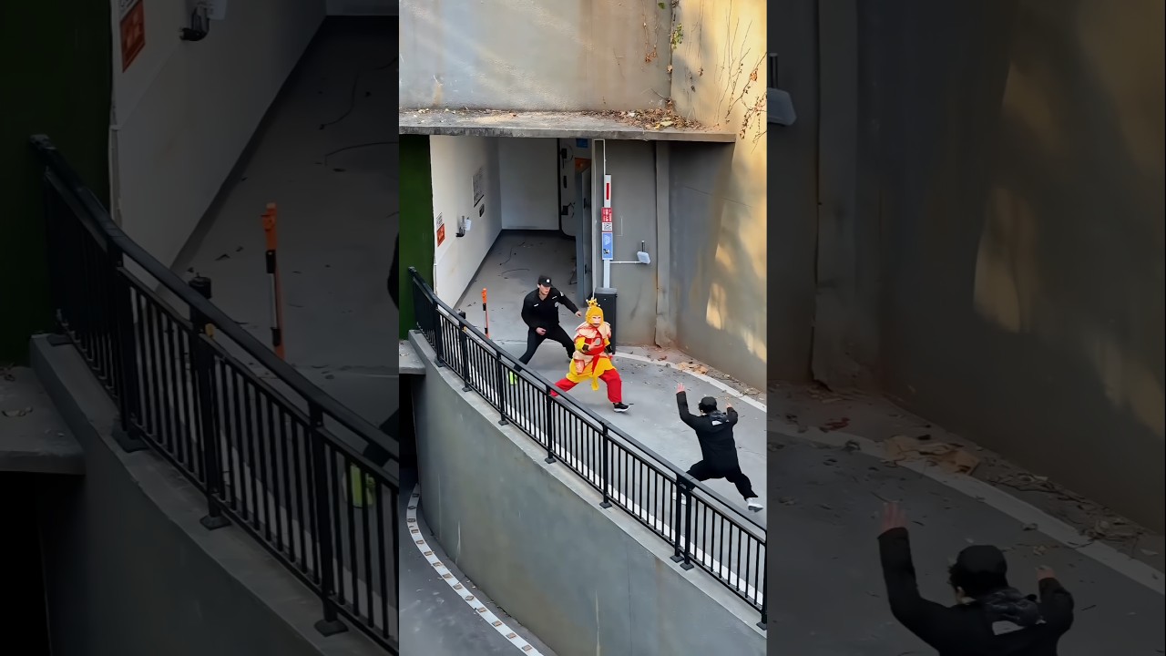 This Thief Escaped Security In The Craziest Way~mini wood toy-woodworking art skill/wood hand#shorts