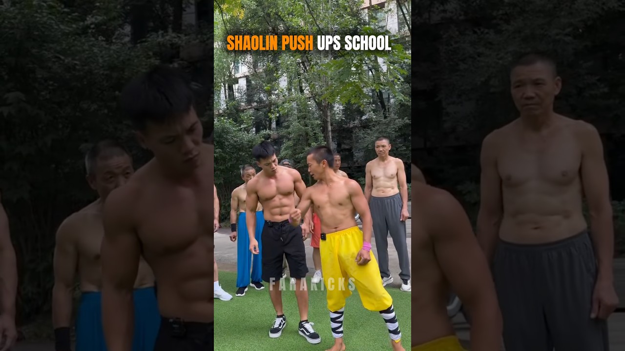Shaolin push ups school 🥊💀 #boxing #muaythai #pushups #training #shaolin