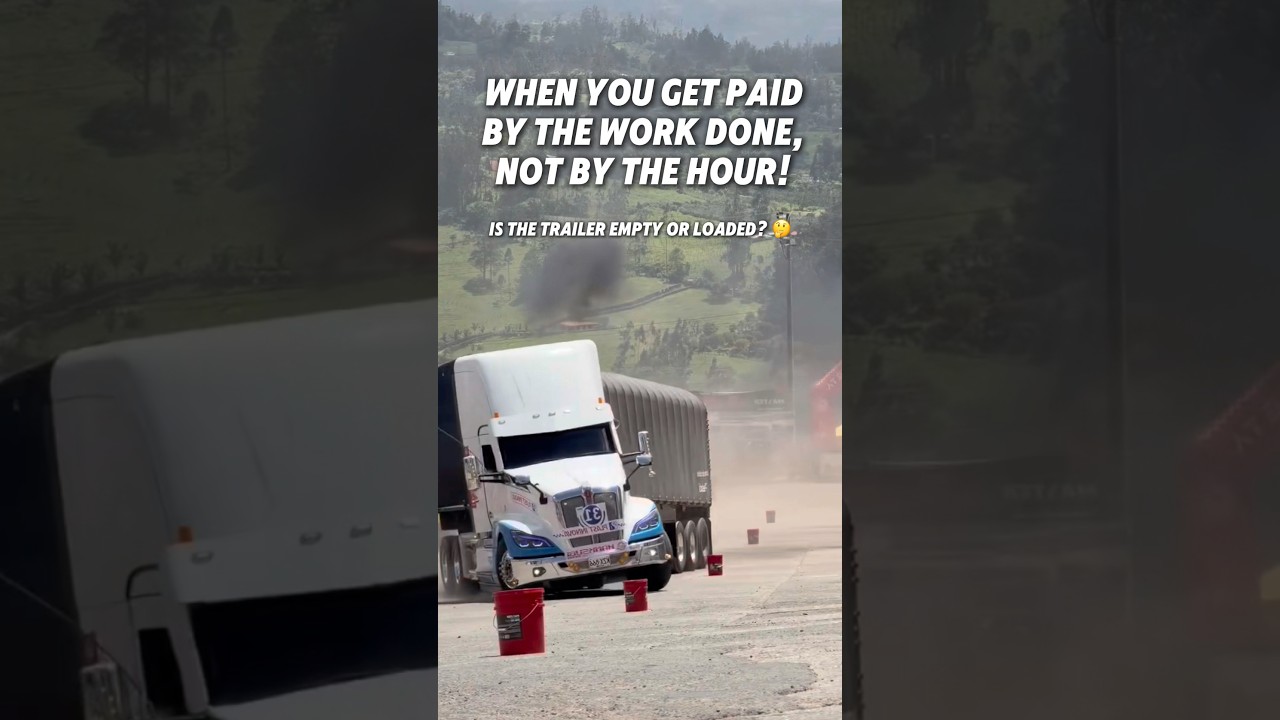 When you get paid by the work done not by the hour as a semi truck driver.