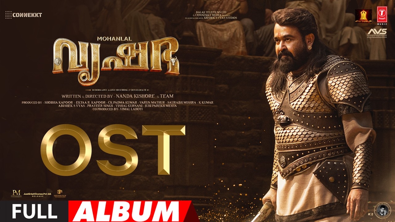 Vrusshabha OST Full Album | Mohanlal,Samarjit Lankesh,Nayan Sarika | Sam Cs | Nandakishore