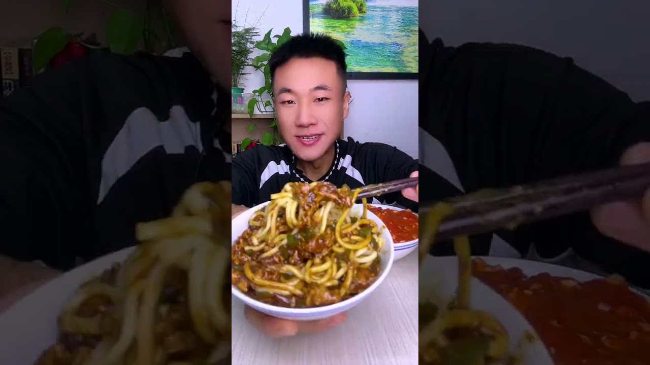칠면조국수 음성제어로 후라이드치킨과 칠면조국수 먹기 mukbang #mukbang