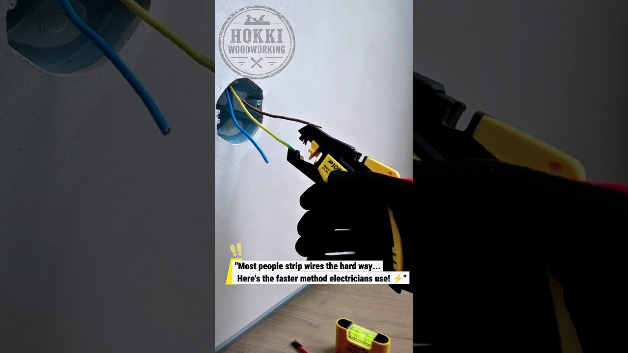 Electrician’s Wire Stripping Trick That Saves Time! ⚡🔧