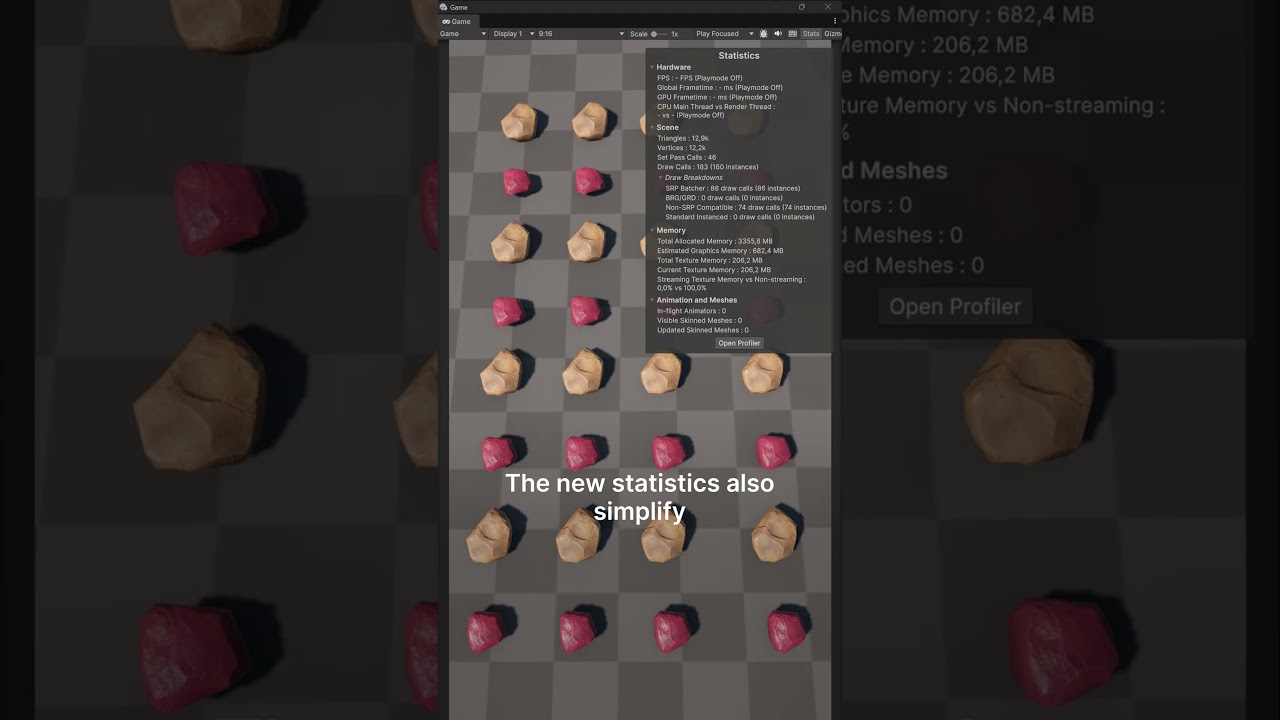 Rendering Statistics window.