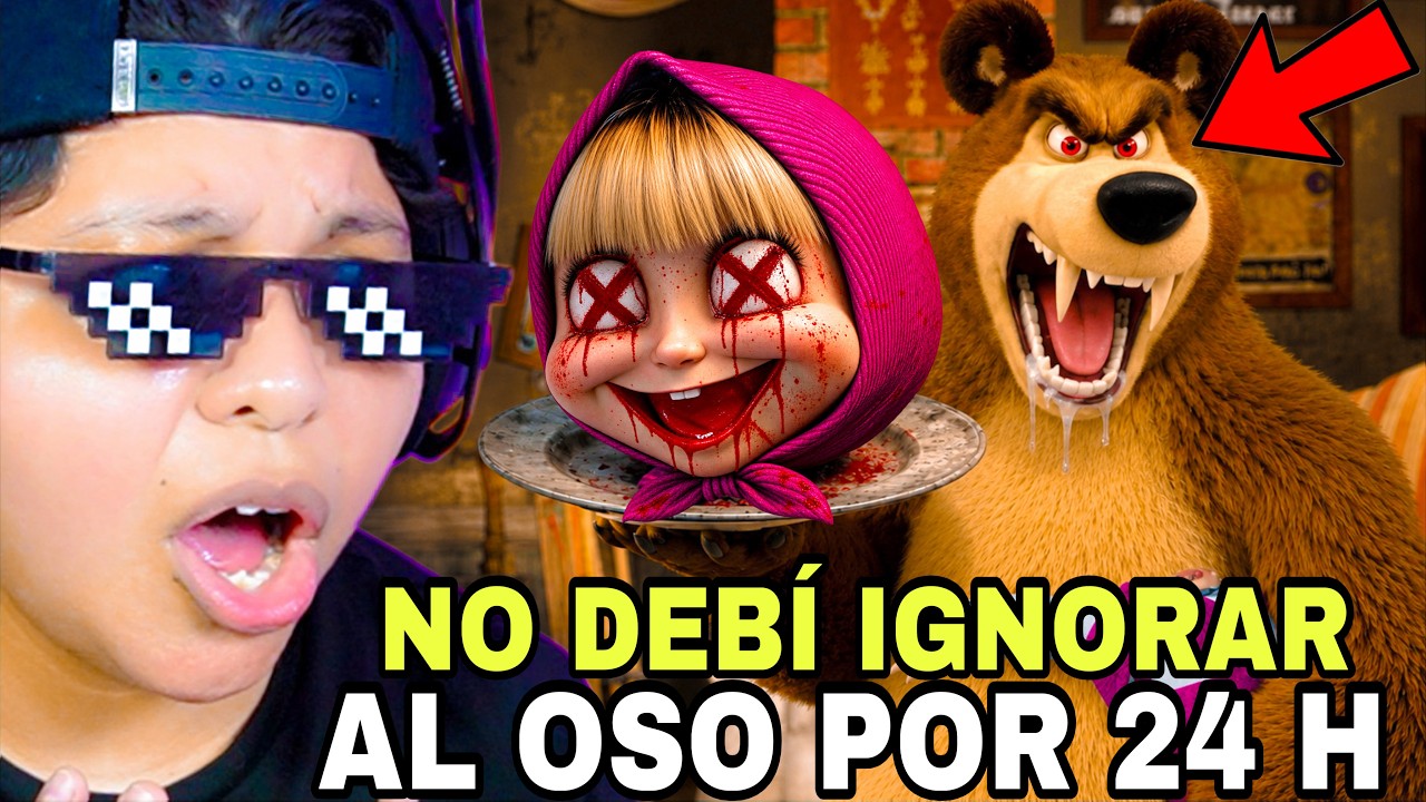 NO DEBÍ IGNORAR AL OSO POR 24 HORAS EN LA APP MALDITA DE MASHA Y EL OSO 😨 | Se enojó... | Pathofail