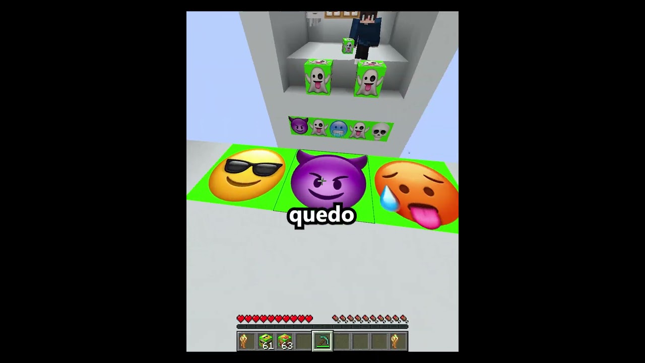 ADIVINA el EMOJI en MINECRAFT 💀​⚠️​☠️ #español #minecraft