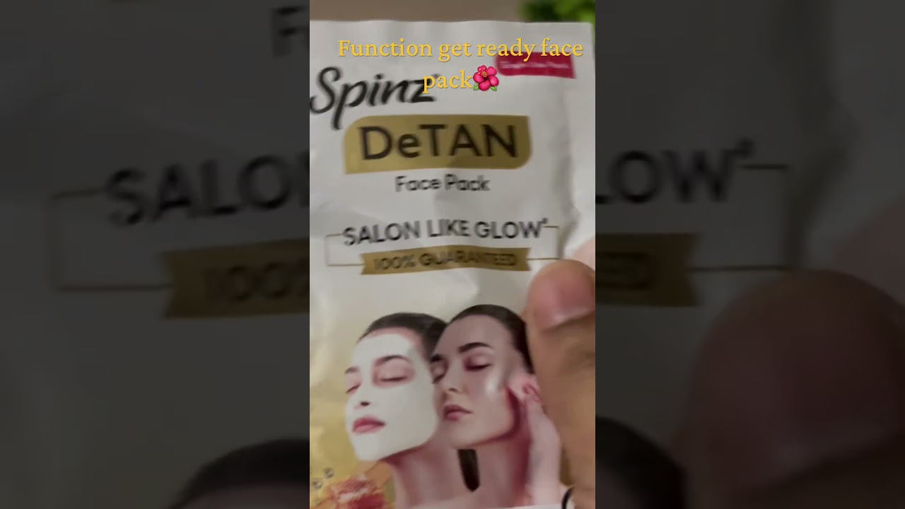 Spinz detan face pack #youtubefestivedrop