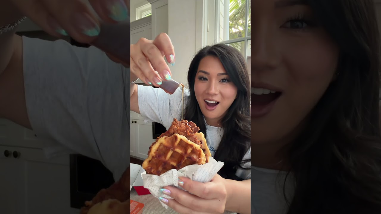 CHICK-FIL-A CHICKEN & WAFFLES TASTE TEST! #chickfila #tastetest #foodie