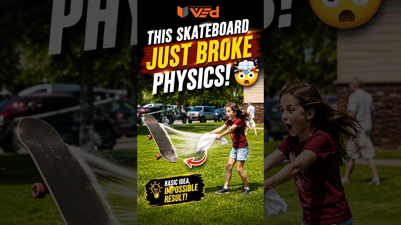 He Turned Wind Into Motion With a Skateboard! 😱 #shorts