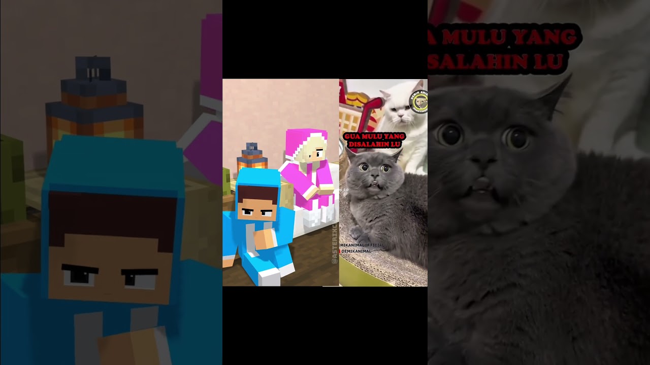 Animasi vs Original - Zuzuzu disalahin #shorts #minecraft