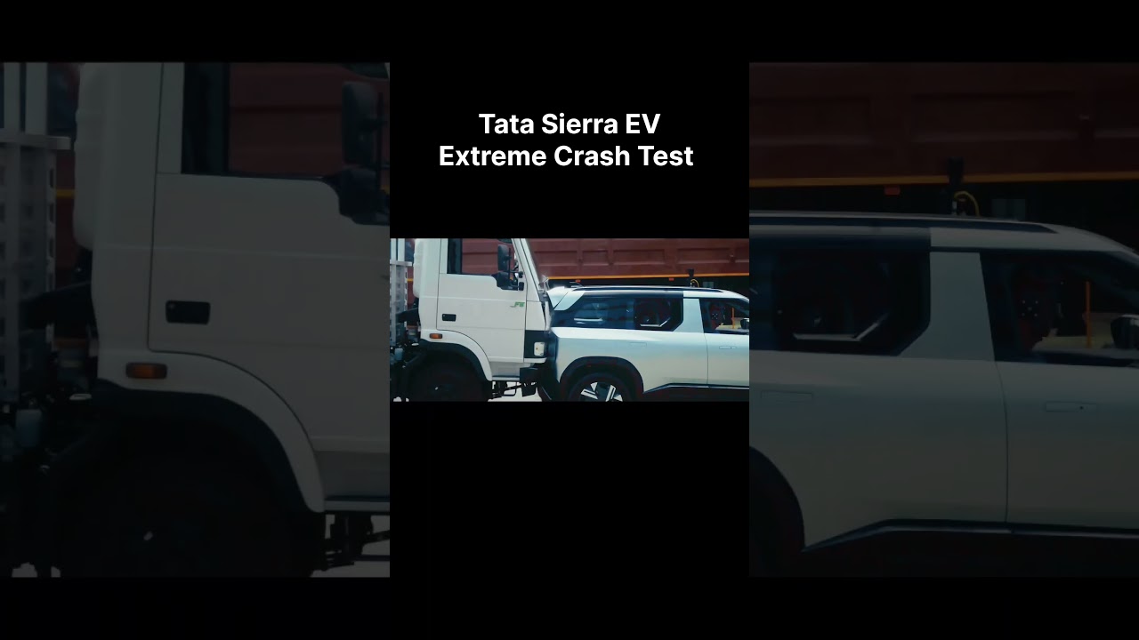 This is Really Insane 😯 Extreme Crash Test of Tata sierra EV 💥