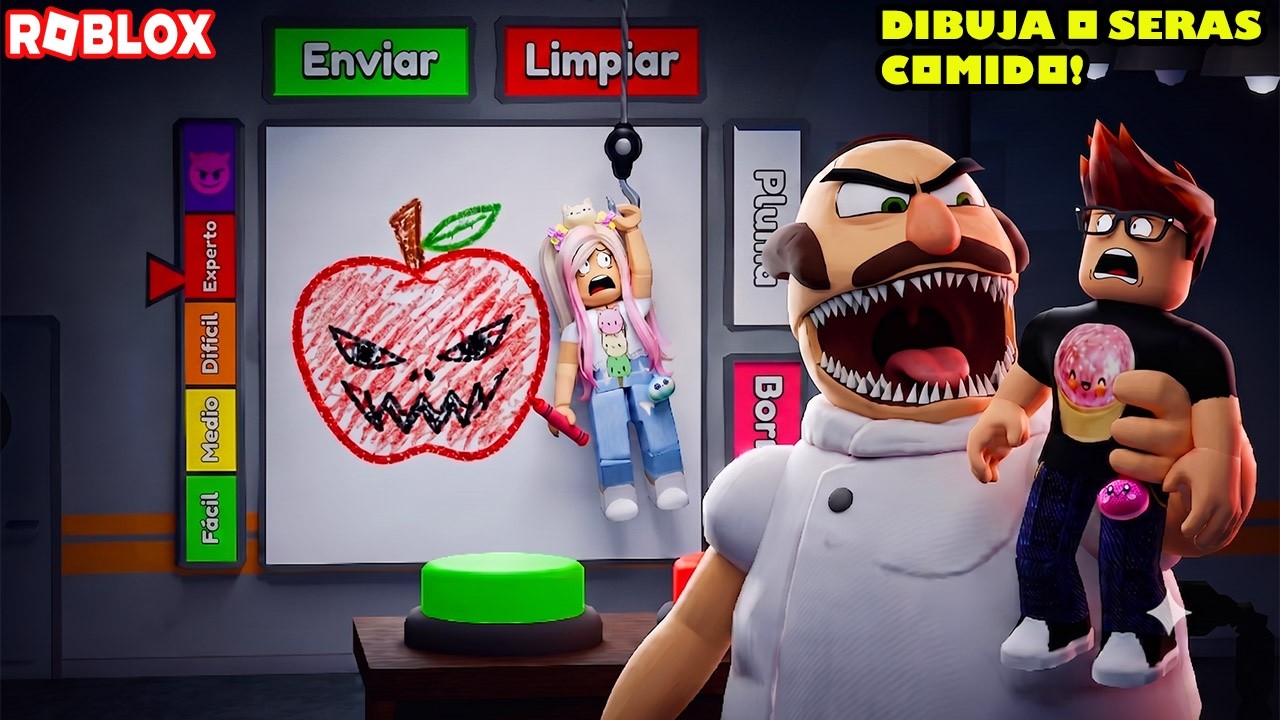 DIBUJA RAPIDO O SERAS COMIDO POR EL PROFESOR GOOBER! 😲🥩Troleos y Risas Epicas! jaja😂