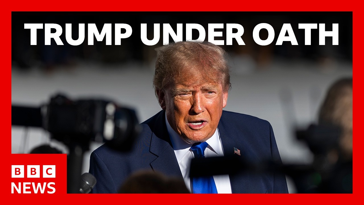 President Trump ordered to answer questions under oath in BBC lawsuit | BBC News