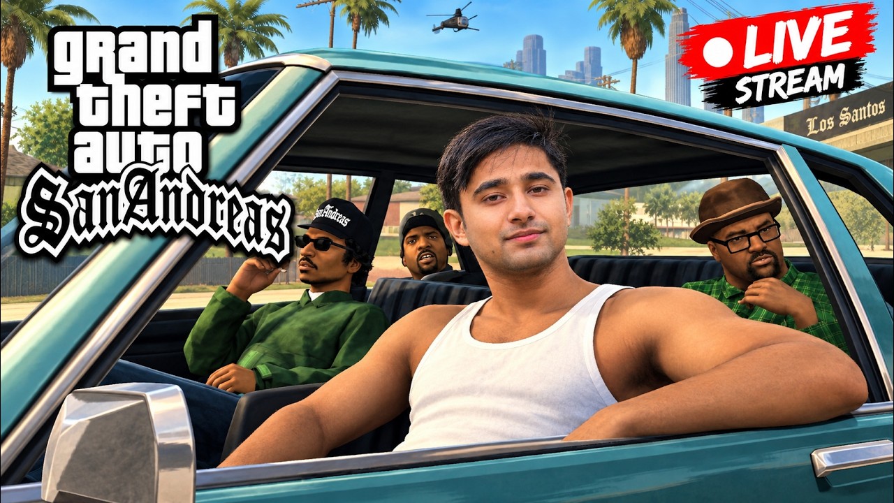GTA San Andreas LIVE 🔴 | GTA 6 Se Pehle Trilogy Complete! | Hindi Gameplay