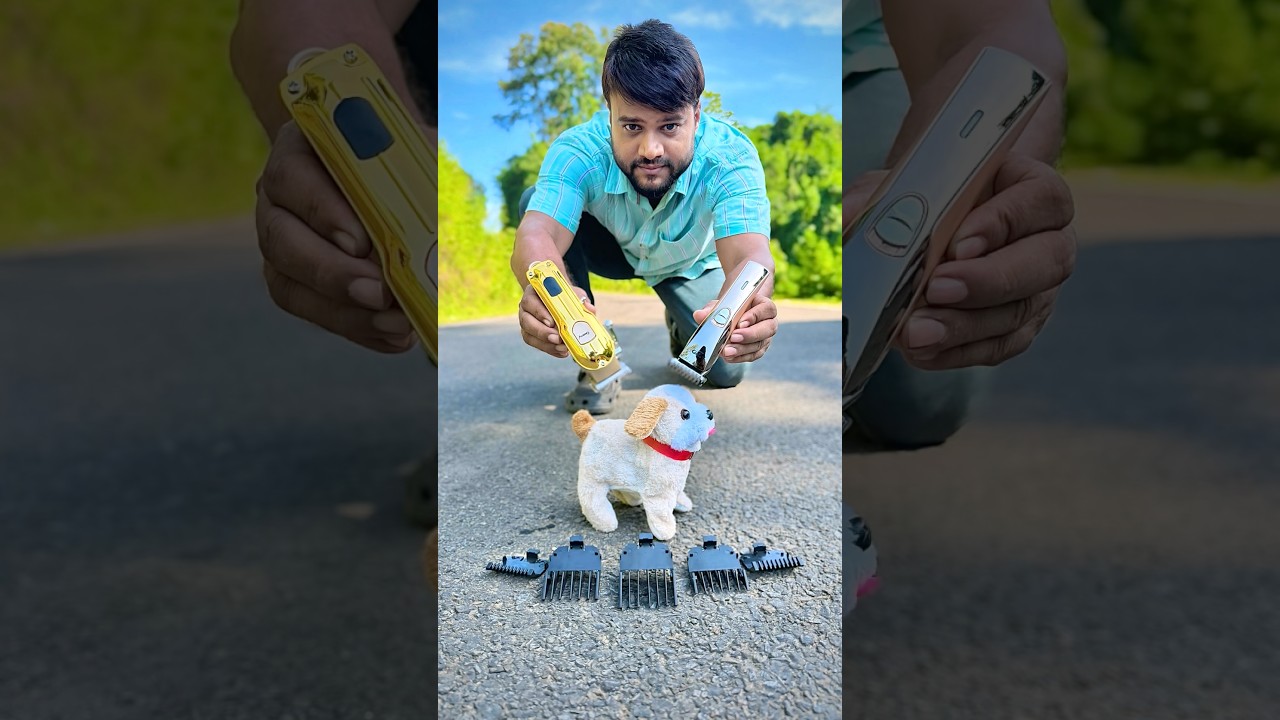 Portable Hair Clipper VS Rechargeable Trimmer Unboxing & Testing Fun🤩