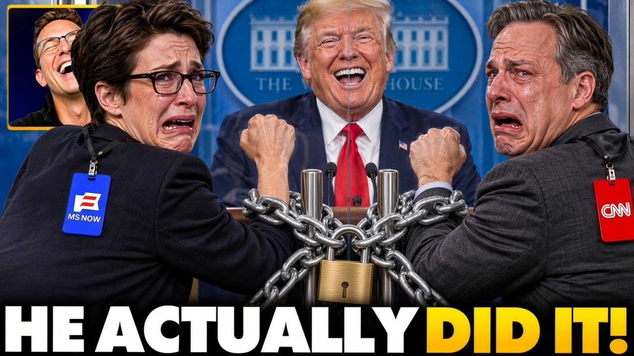 🚨Secret Service Throws CNN, MSNBC Out of White House! Reporters Scream and Cry, Trump BANS Fake News