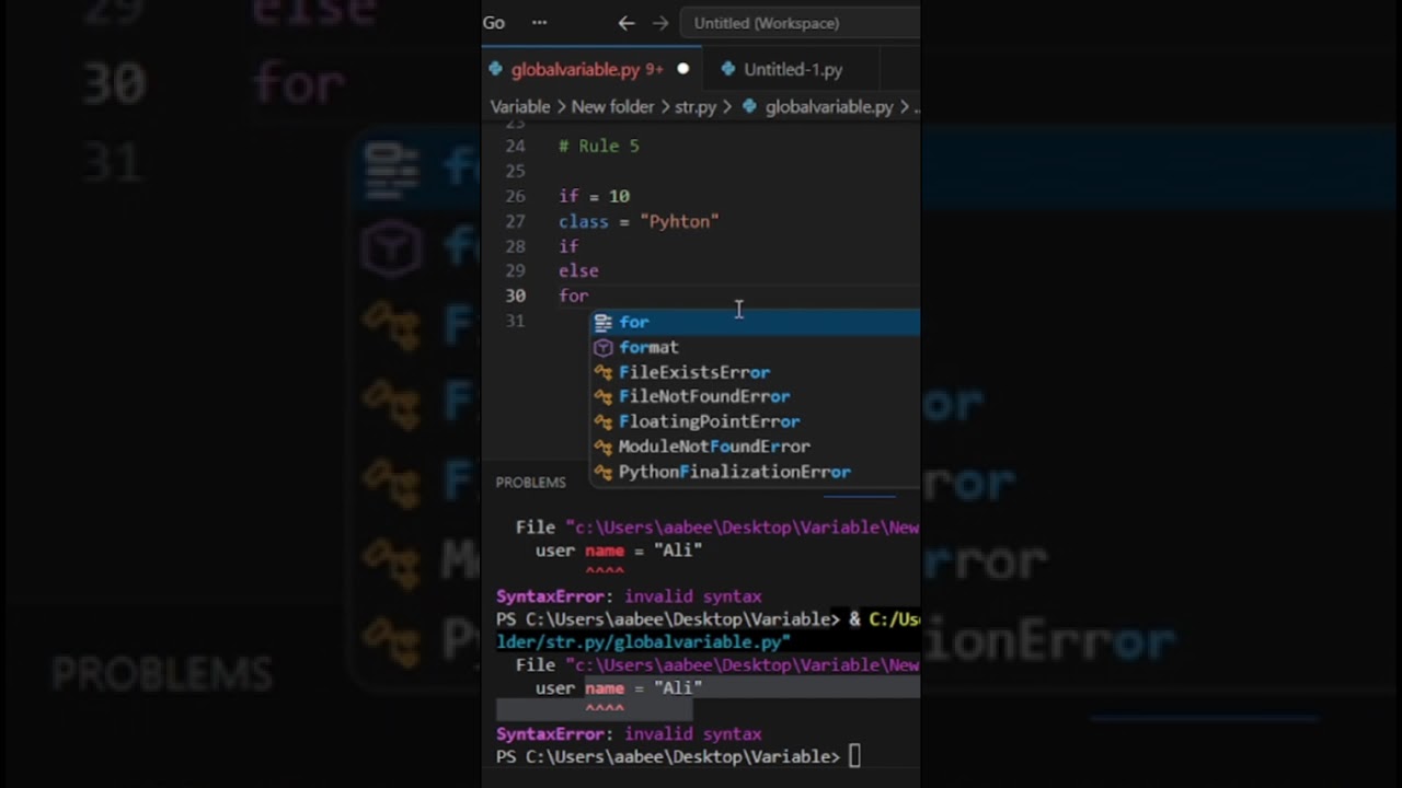 Variable Rules in Python 🤯🐍 | Every Beginner Must Know This!