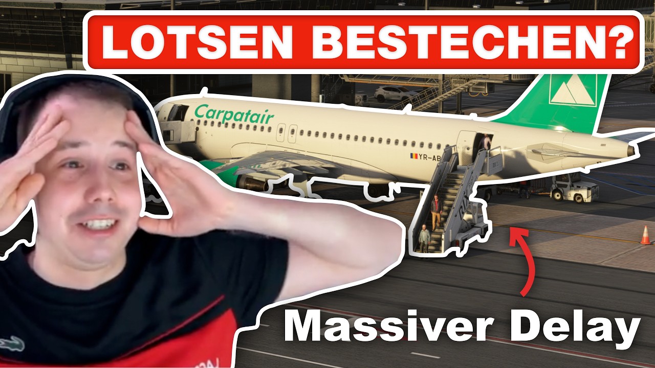 MASSIVER DELAY auf dem Flug nach Riga! Wir bestechen die Lotsen?